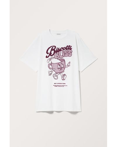 Monki Oversized-T-Shirt Zum Überwerfen - Pink