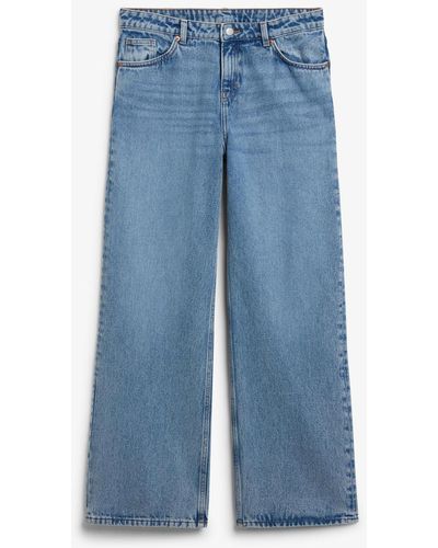 Monki Naoki Lowwaist-Jeans In Lockerer Passform - Blau