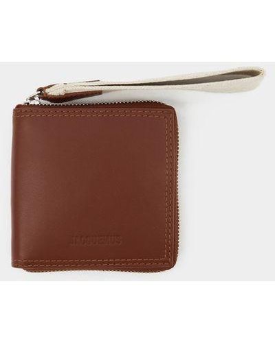 Jacquemus Le Carre Rond Small Leather Goods - Brown