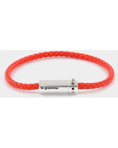 Le Gramme Nato 7g Cable Bracelet - Red