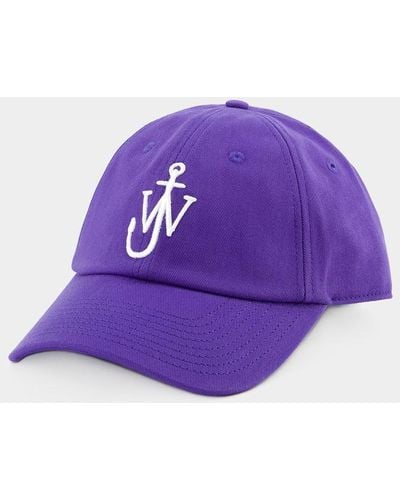 JW Anderson Baseball Cap - Purple