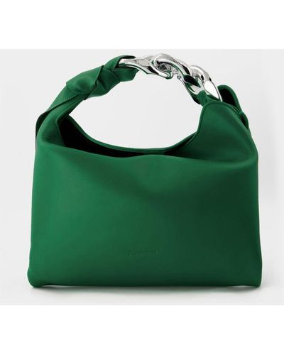 JW Anderson Small Chain Hobo Bag - Green