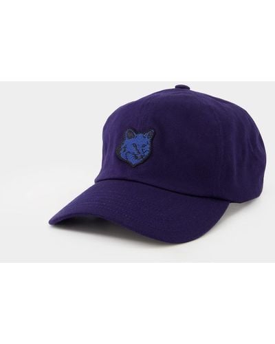 Maison Kitsuné Fox Head Cap - Blue