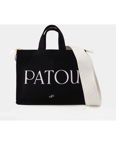 Patou Large Tote Bag - Black
