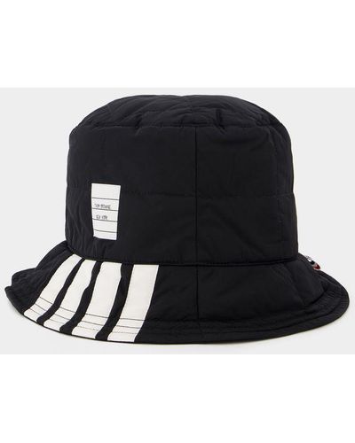 Thom Browne Quilted Bucket Hat W/ Seamed - Black