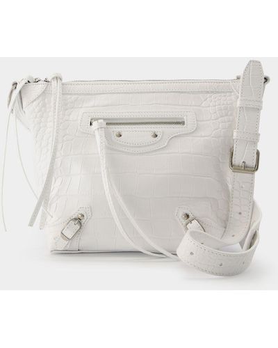 Balenciaga Neo Classic Hobo Xs 9001 Optic White Handbags & Purses