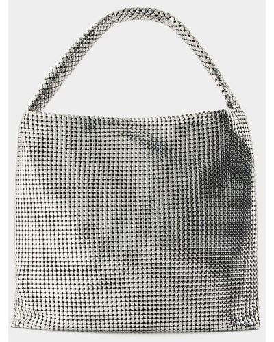 Rabanne Pixel Tote Bag - Gray