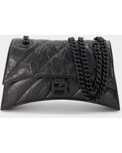 Balenciaga Crush Chain S Hobo Bag - Black