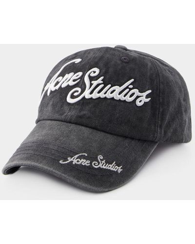 Acne Studios Carliy Tourist Cap - Black