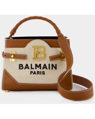 Balmain Bbuzz 22 Shoulder Bag - Brown