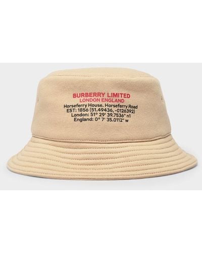 Burberry Bucket Hat - Natural