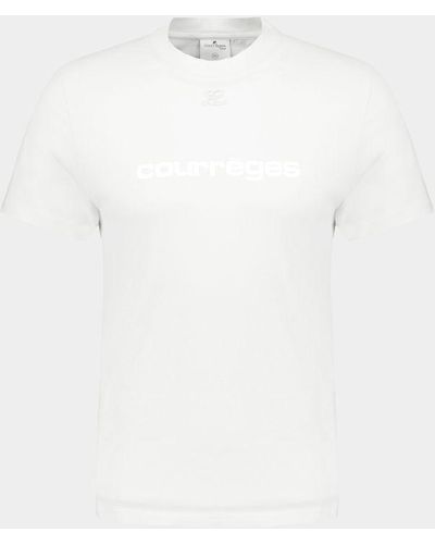 Courreges Classic Shell T-shirt - White