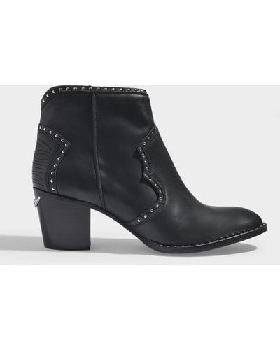 Zadig & Voltaire Molly Studded Boots - Black