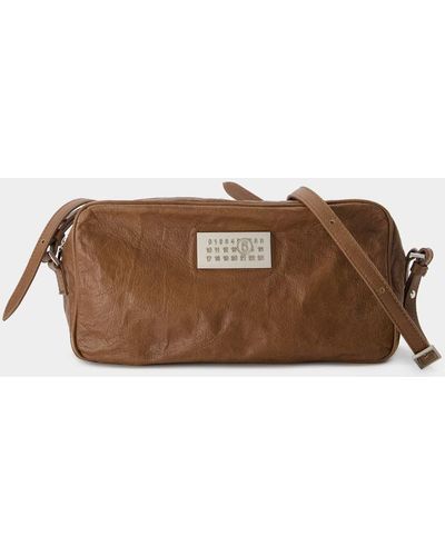 MM6 by Maison Martin Margiela Numeric Small Worn Out Bag - Brown