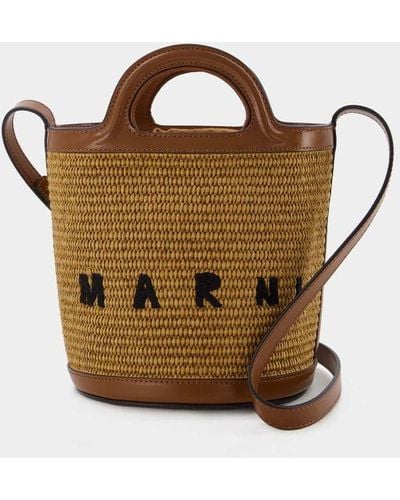 Marni Mini Bucket Handbag - Brown