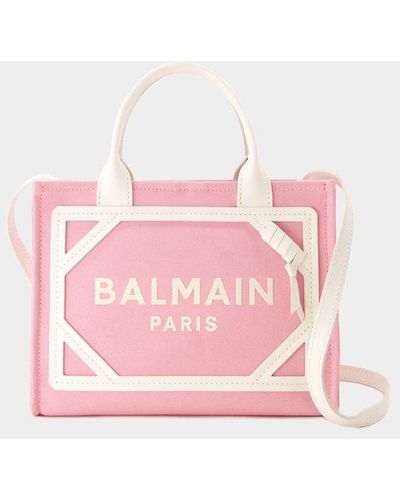 Balmain B-army Small Shopper Bag - Pink