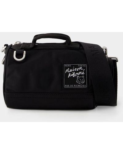 Maison Kitsuné Mini Duffle Bag - Black