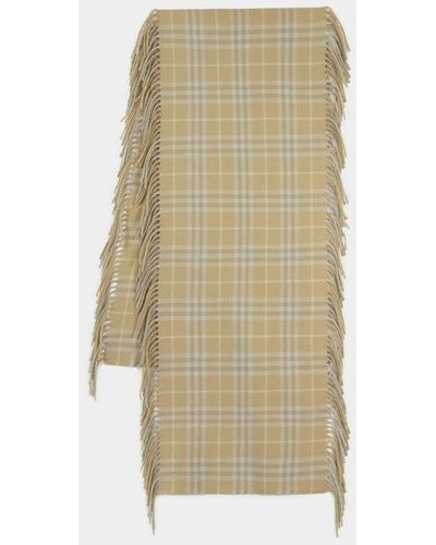 Burberry Cashmere Scarf, - Natural