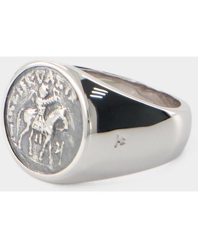 Tom Wood Coin (m) Ring - - Silver - Metallic
