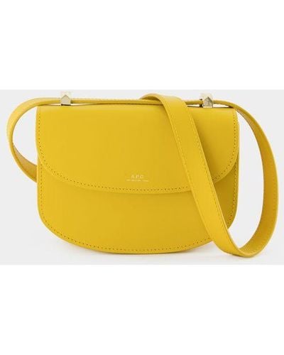 A.P.C. Geneve Mini Crossbody Bag - Yellow