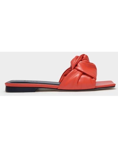 BY FAR Lima Sandals - Red