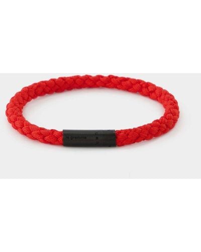 Le Gramme 5g Cable Orlebar Brown Bracelet - Red