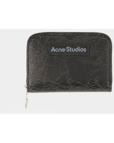 Acne Studios Acite Crackle Wallet - Black
