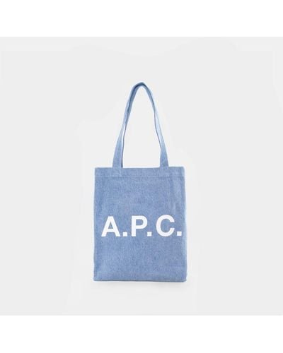 A.P.C. Lou Shopper Bag - Blue