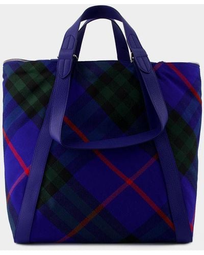 Burberry Medium Shopper Bag - Blue