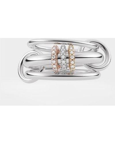 Spinelli Kilcollin Silver Gemini Sg Pave Ring - Metallic