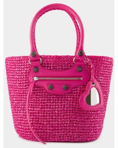 Balenciaga Le Cagole Panier M Shoulder Bag - Pink