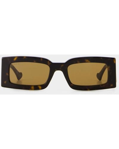 Gucci Gg1535S Linea Gg Logo Sunglasses - Brown