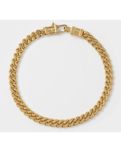 Tom Wood Curb Bracelet L Gold - Metallic