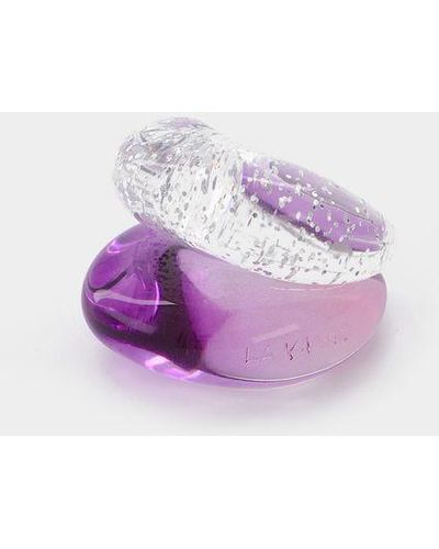 La Manso Bat Violet Ring - Purple