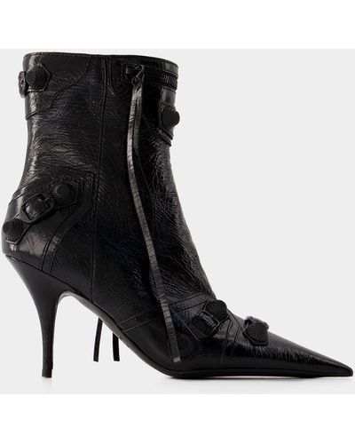 Balenciaga Cagole Bootie H90 Ankle Boots - Black