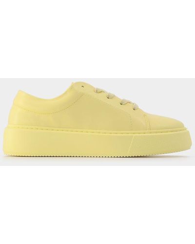 Ganni Yellow Sporty Mix Plant-based Sneakers