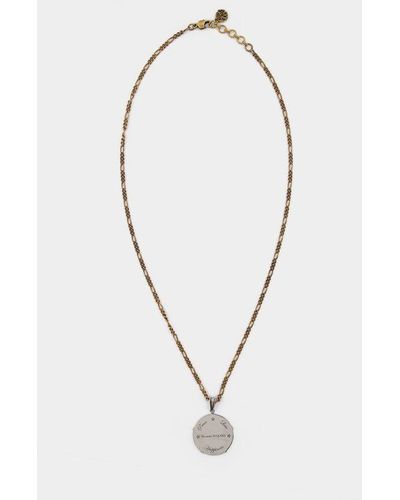 Alexander McQueen Brass Medaillon Necklace - Metallic