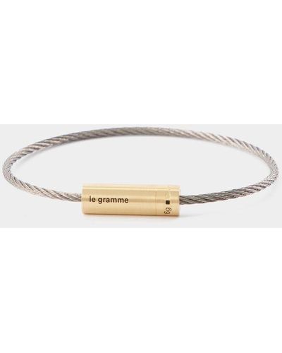 Le Gramme Cable Bracelet Le 6g - Metallic