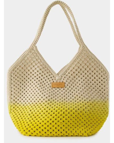 Vanessa Bruno Panier Shopper Bag - Yellow