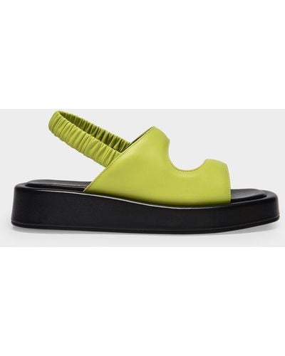 Elleme Gemini Puffy Sandals - Yellow