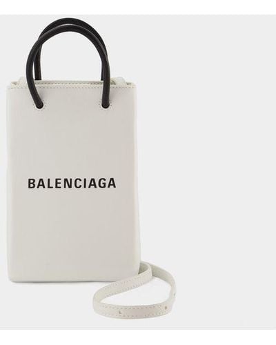 Balenciaga Phone Holder - White
