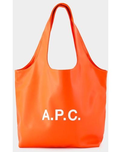 A.P.C. Ninon Shopper Bag - Orange