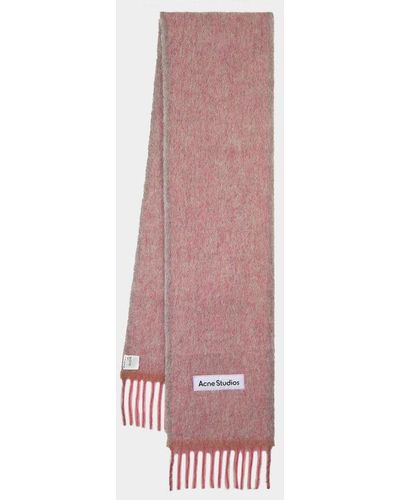Acne Studios Vally Solid Scarf - - Wool - Dusty Pink
