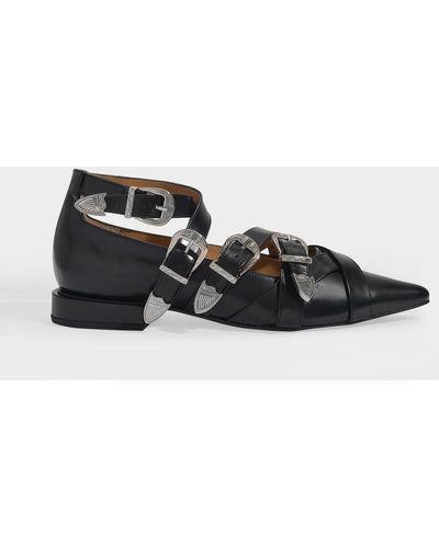 Toga Aj926 Flat Shoes - Black