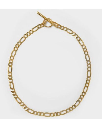 Loren Stewart Toggle Figaro Necklace - Metallic