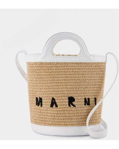Marni Mini Bucket Handbag - Natural