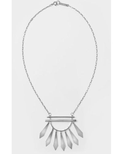 Isabel Marant Dancing Necklaces Silver - Metallic