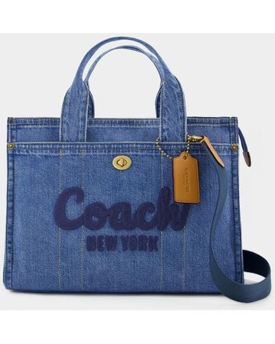 COACH Cargo Tote Shopper Bag - Blue