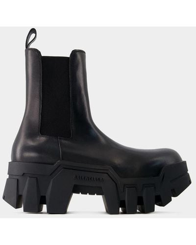 Balenciaga Bulldozer Boots - Black