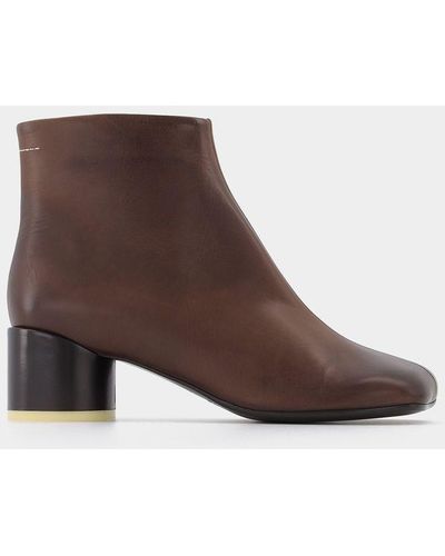 MM6 by Maison Martin Margiela 6 Anatomic 45 Ankle - Brown